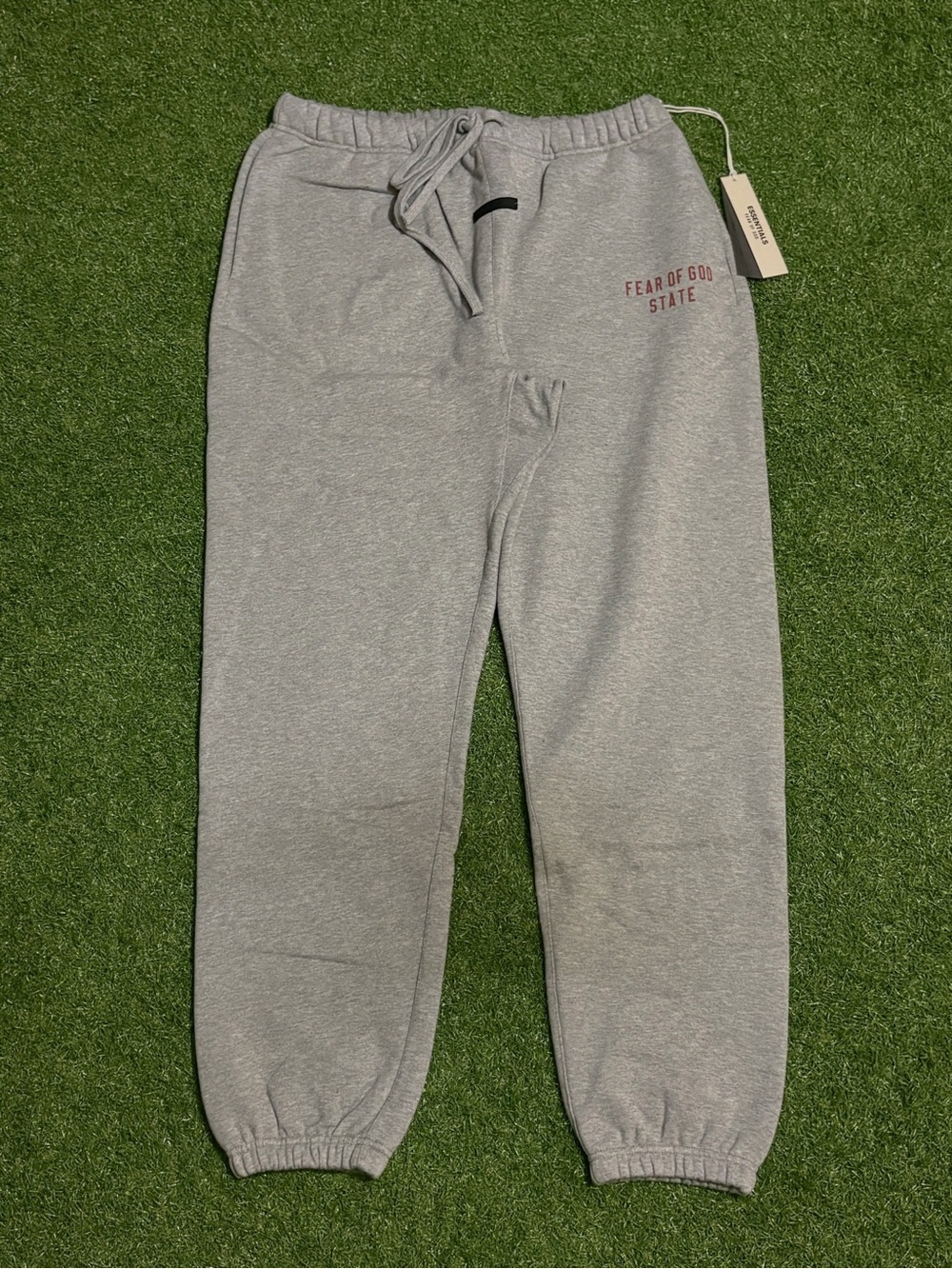 Essentials Fear of God State Grey Cuffed Pants